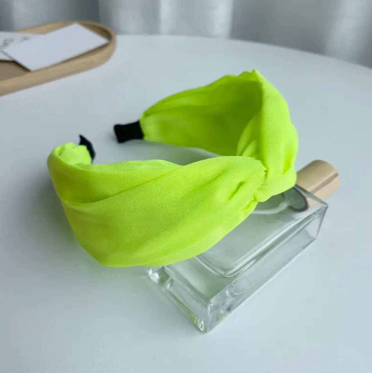 Haarband Fluo Neon Groen | College | Carnavalskleding | Cheerleader | Foute Party | Verkleden | 80s | Festival | Disco